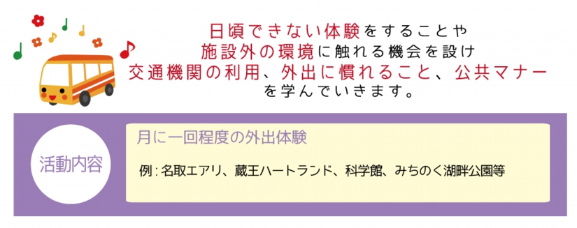 放課後等デイサービス.おとのわ.宮城県.多賀城.送迎.外出詳細